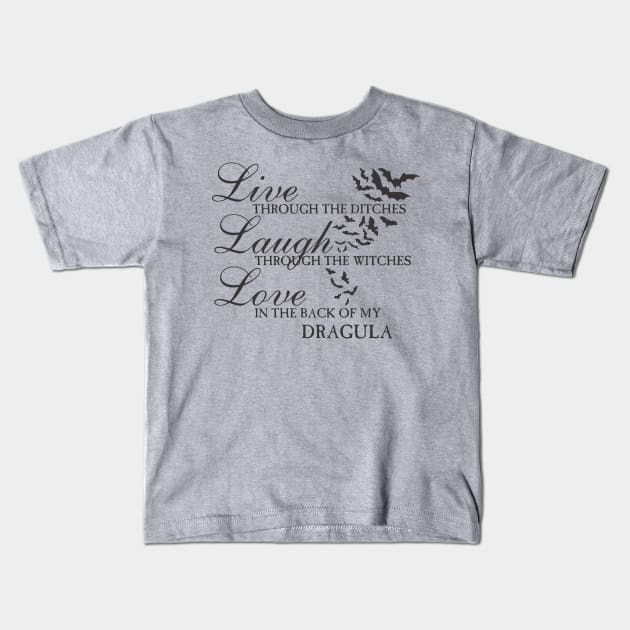 Live, Laugh, Love light edition Kids T-Shirt by ZombieNinjas